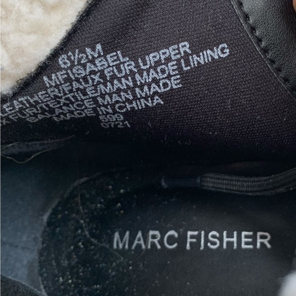 Marc Fisher Black and White Ankle Booties (d10005) - Picture 6 of 7